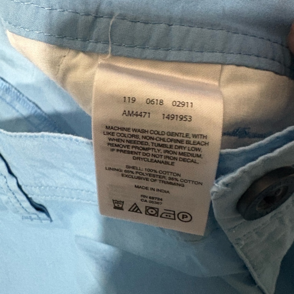 Columbia Light Blue Men's Shorts - Picture 3 of 4